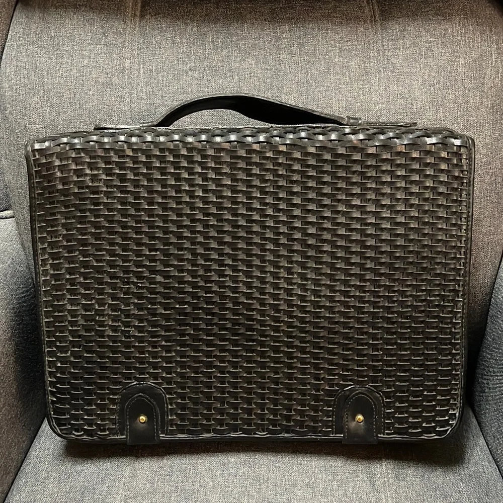 Elka Vintage Woven Briefcase